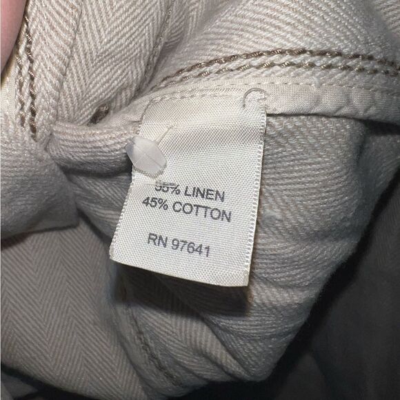 J. Jill Women’s Size 6P Linen Blend Classic Button Up Blazer - Picture 5 of 6